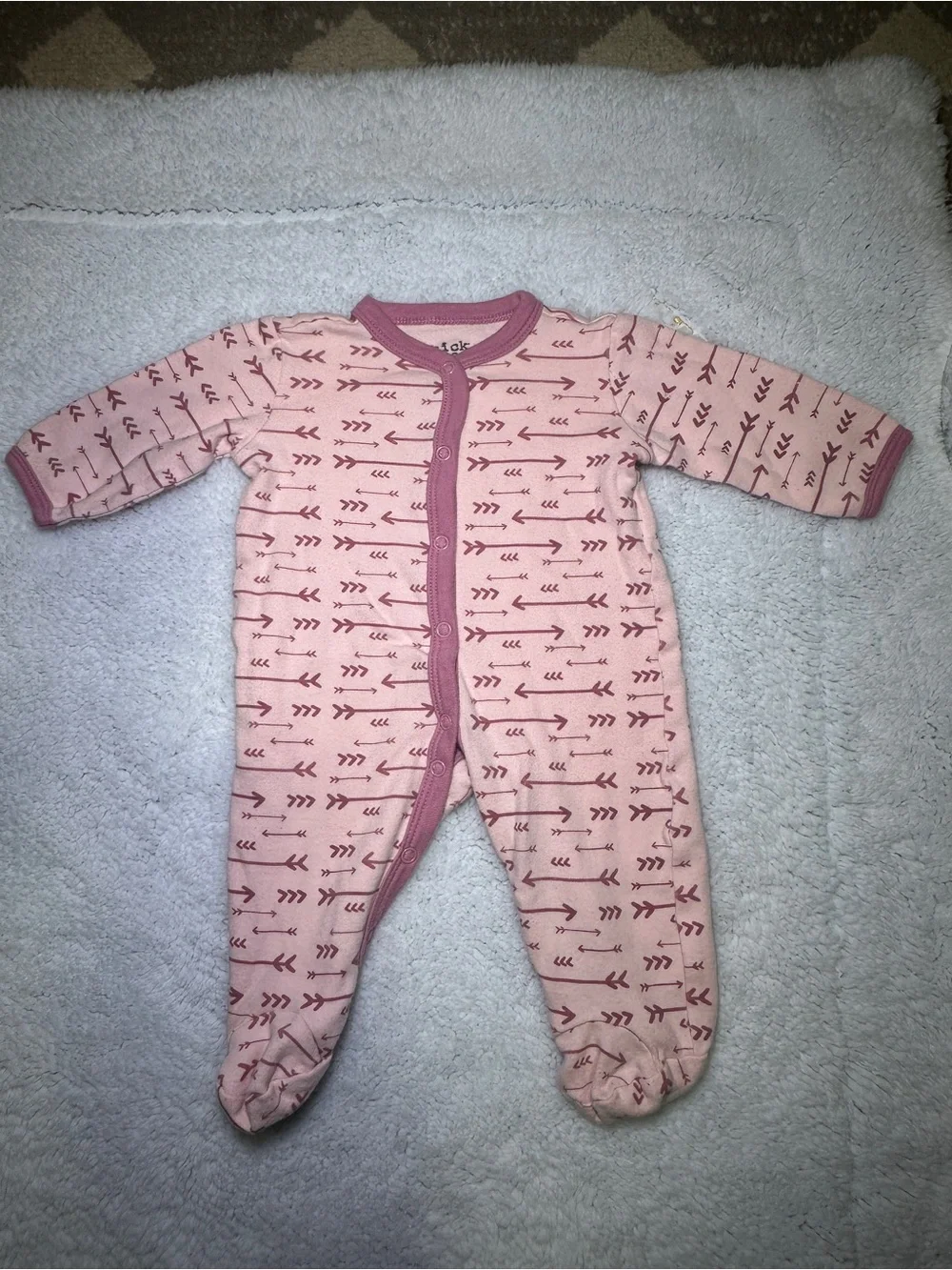 Bundle of 12 0-3 months Onesie Footie Pink & Yellow Floral Baby Pajama Everyday